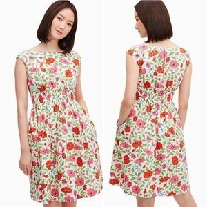 Kate Spade Blaire Dress Bold Garden Blooms